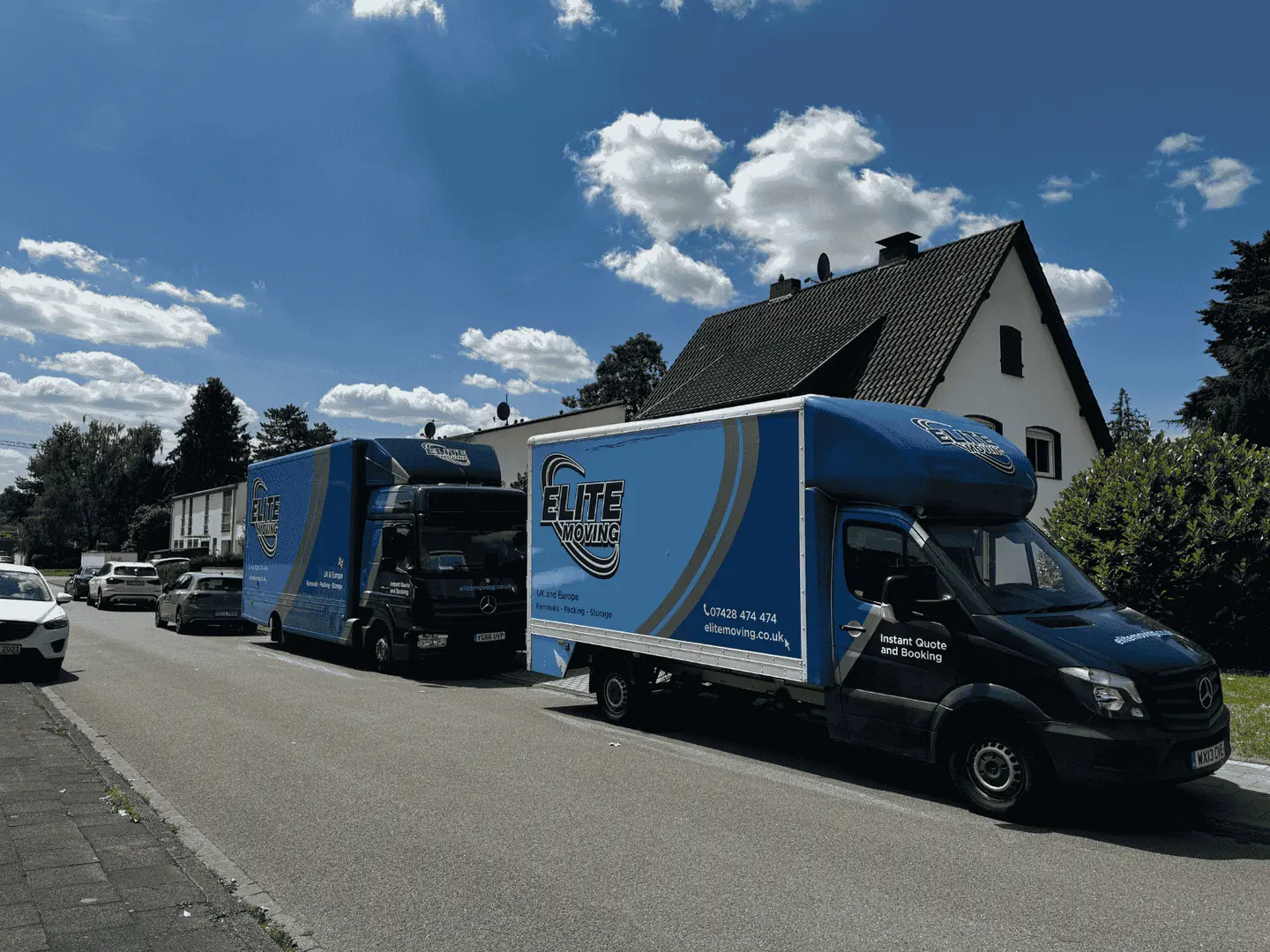 Elite Moving-commercial-house moving truck in London