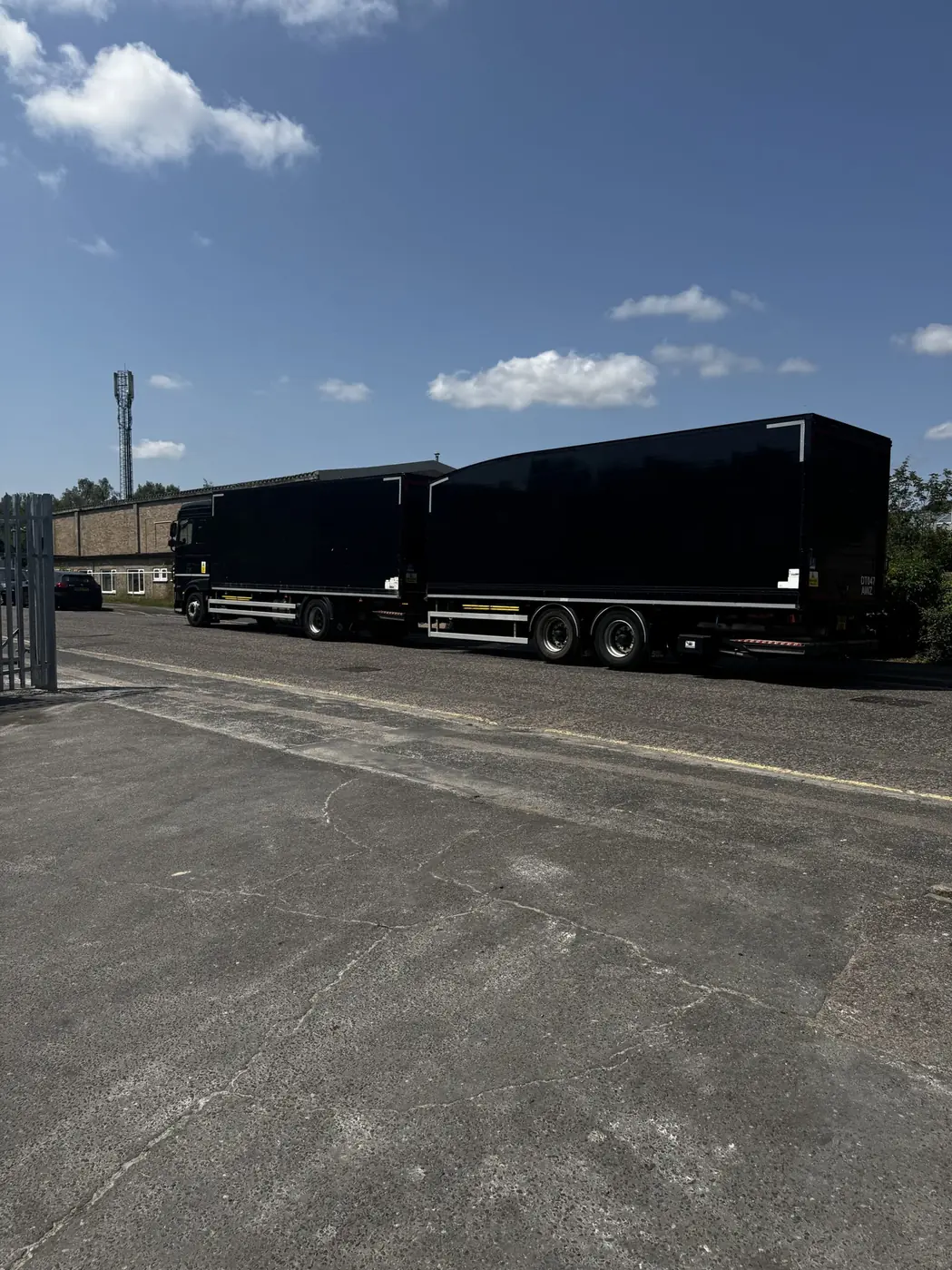 Elite Moving European groupage truck providing international removals and shared load transport
